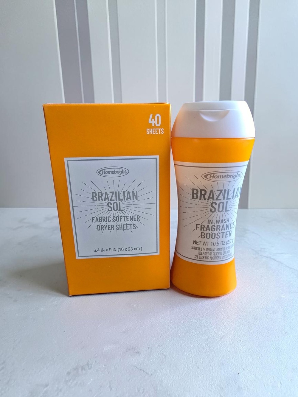 Homebright Brazilian Sol Fragrance Booster & Dryer Sheets  BUNDLE